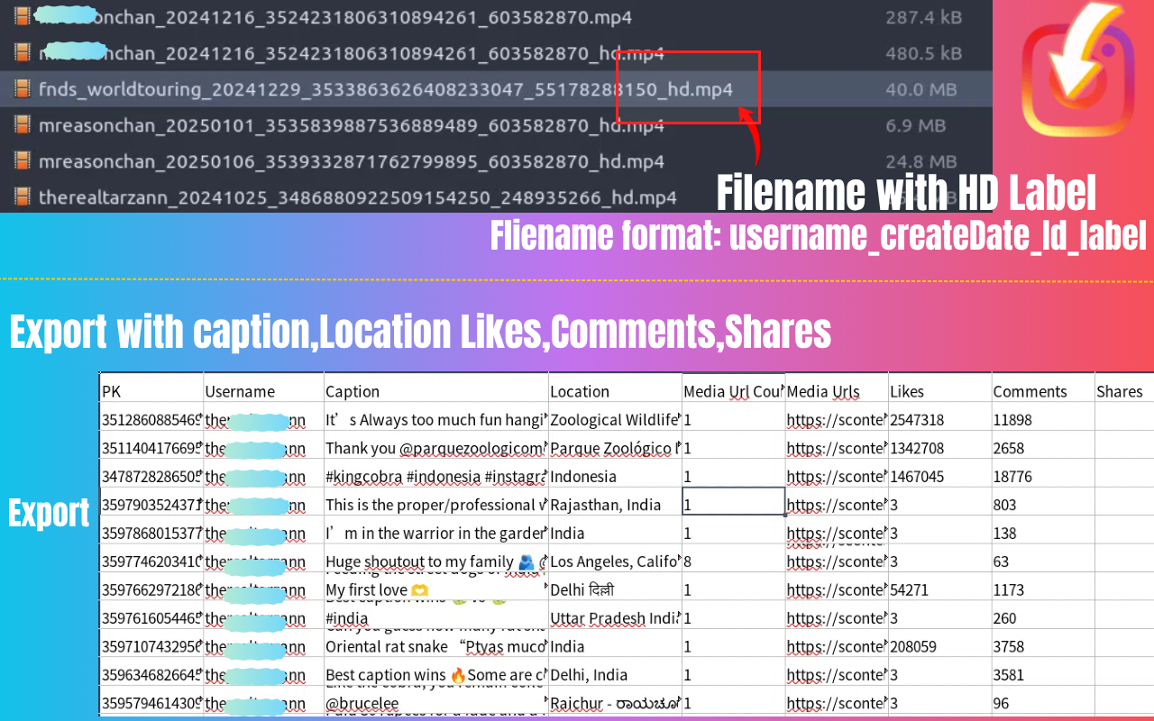 HD Downloader for Instagram - High Definition Video - 截图 1