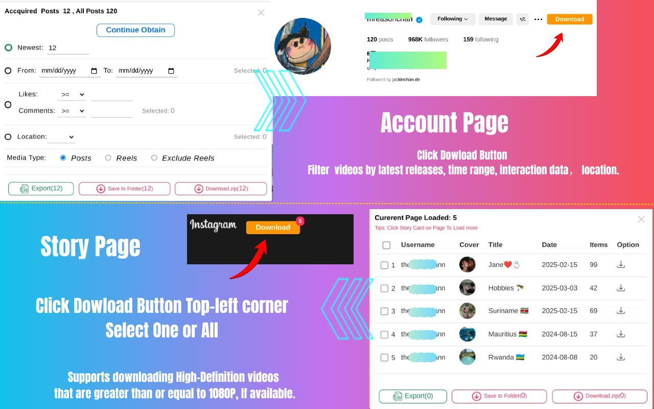HD Downloader for Instagram - High Definition Video - 截图 3