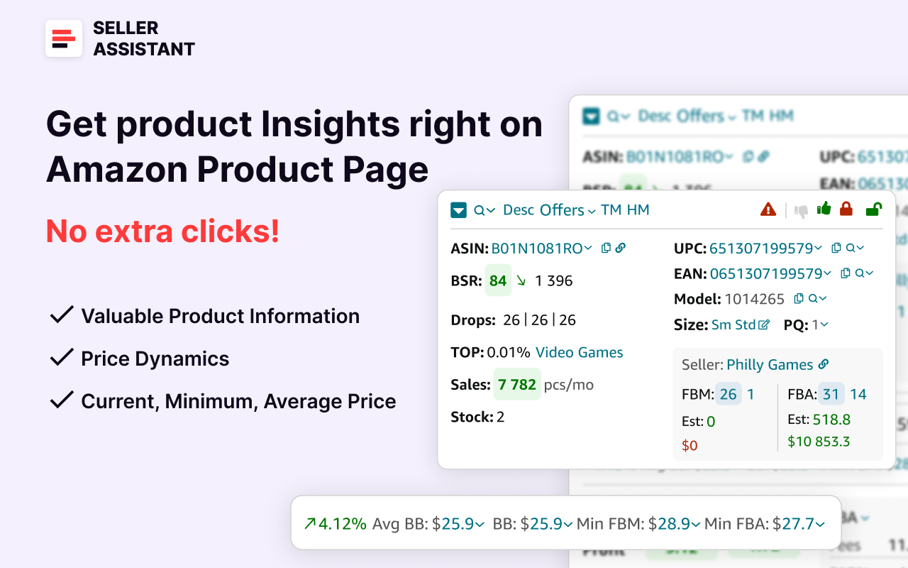 Seller Assistant — Amazon Product Research Tool - 截图 4