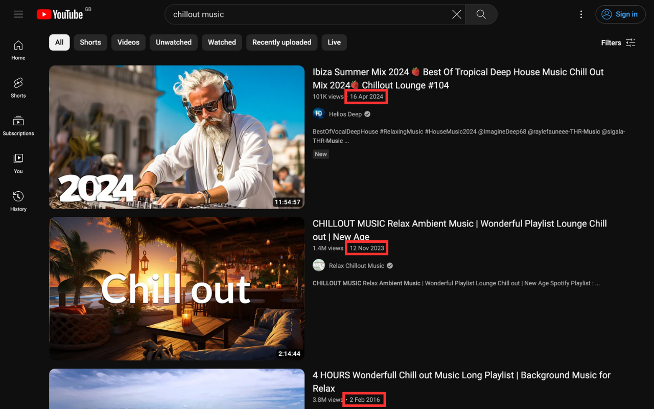 Show YouTube Video Upload Date - 截图 3