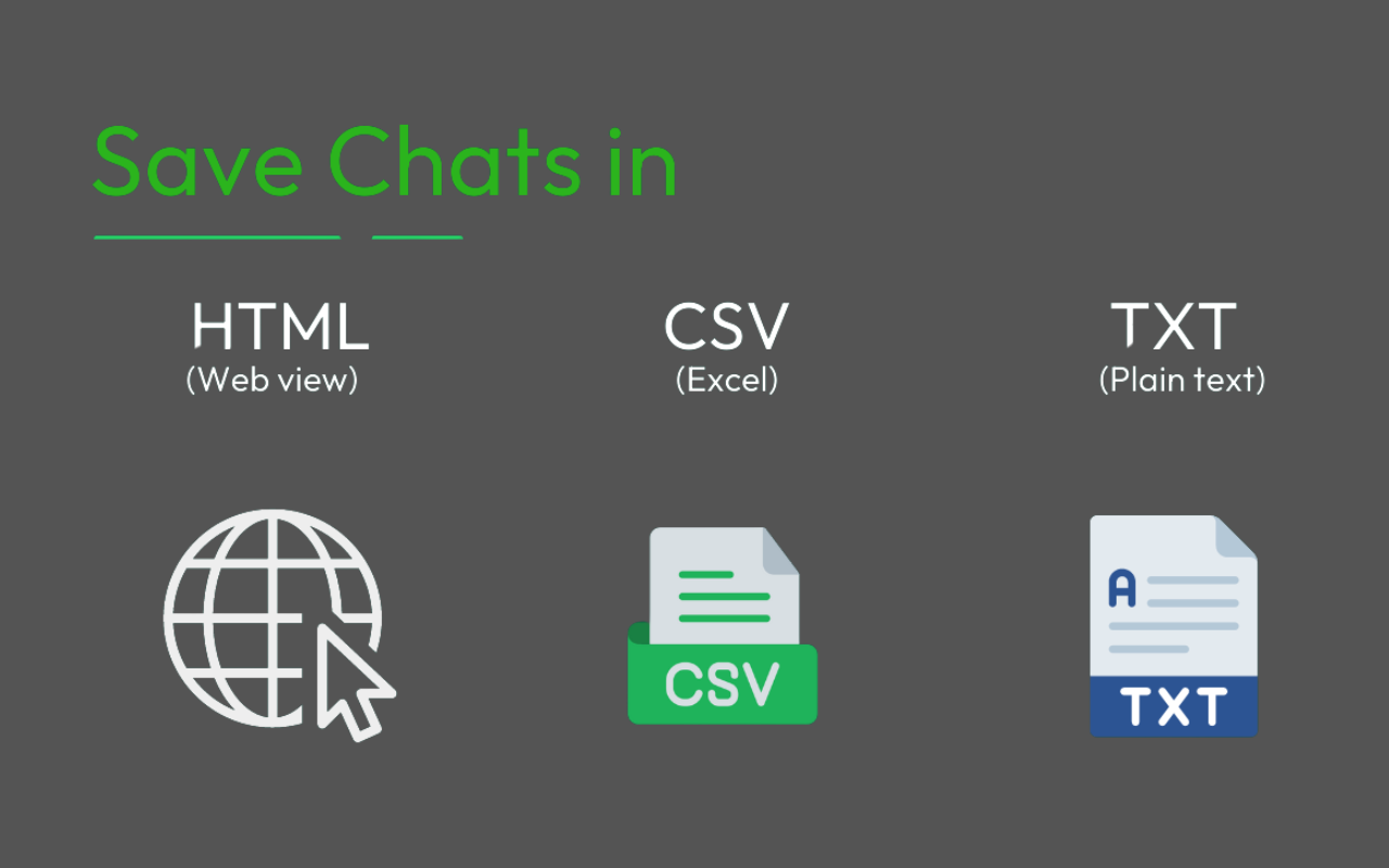 Export Chats and Contacts - 截图 1