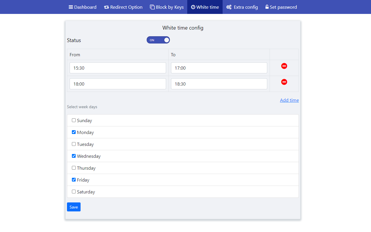 Web Site blocker - 截图 2