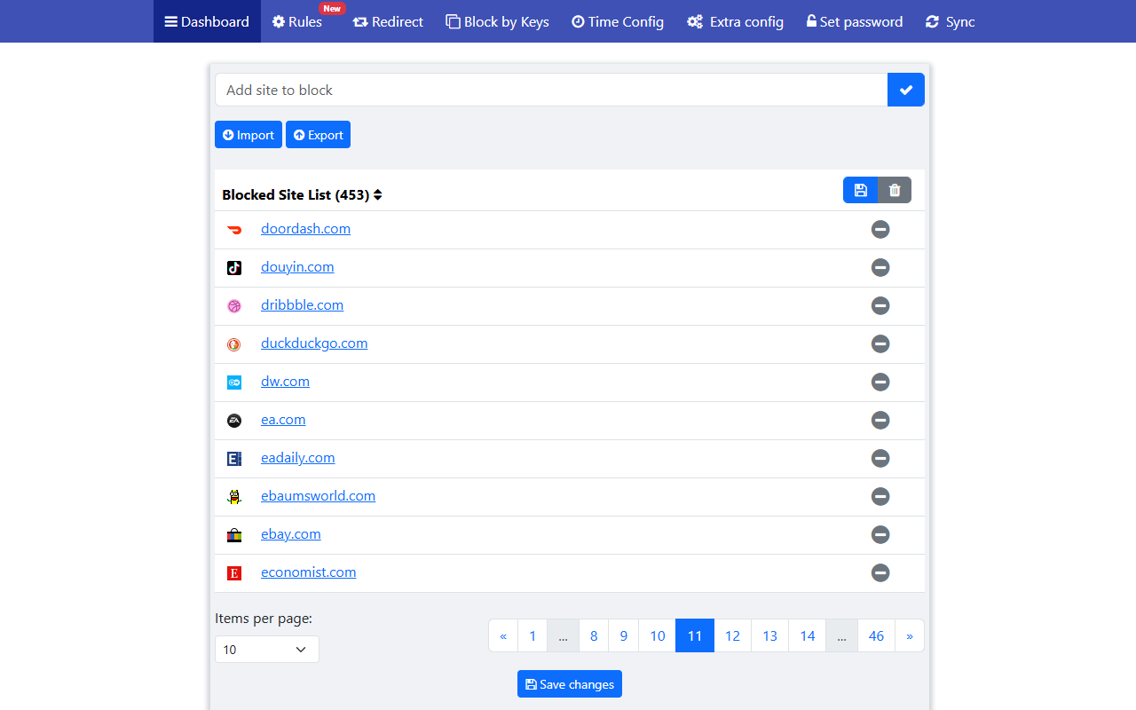 Web Site blocker - 截图 3