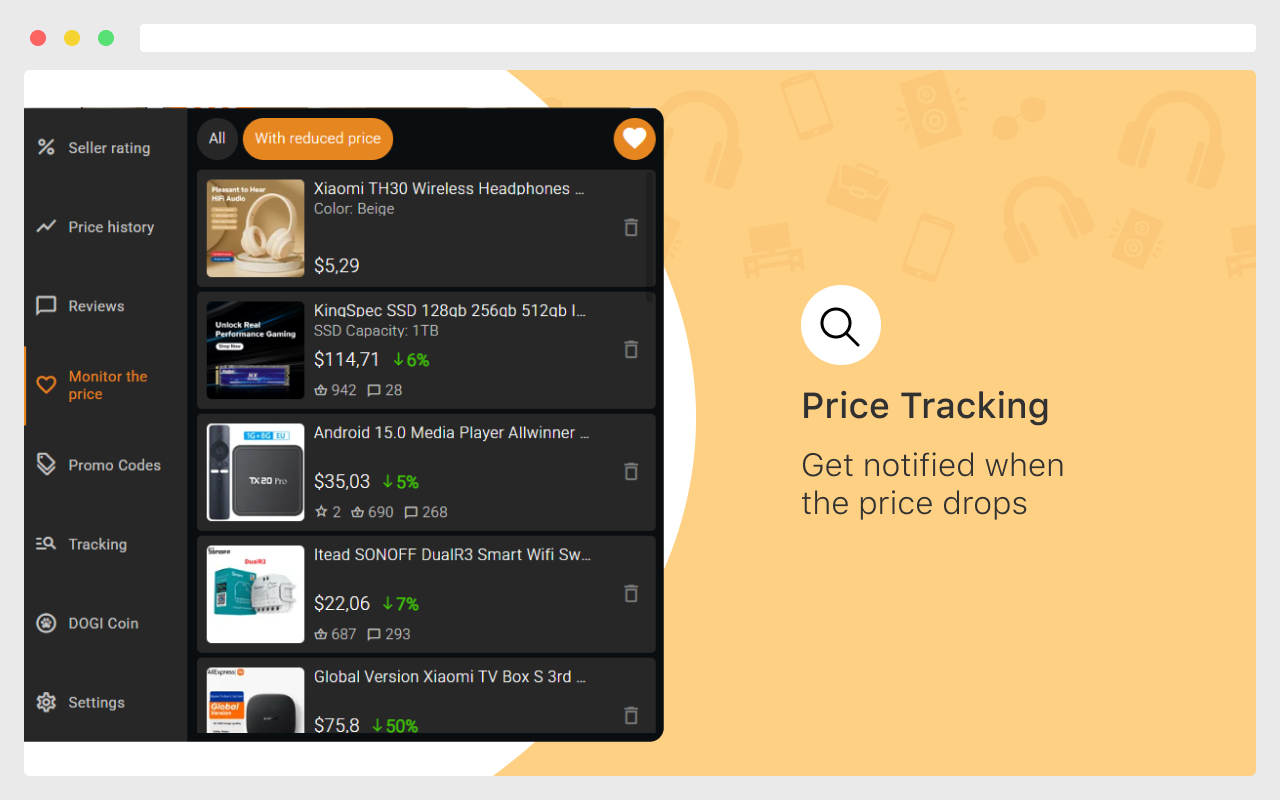 AliHelper – 购物助手,适用于 AliExpress ™ - 截图 1