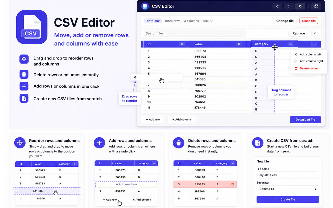 CSV Editor - 截图 2
