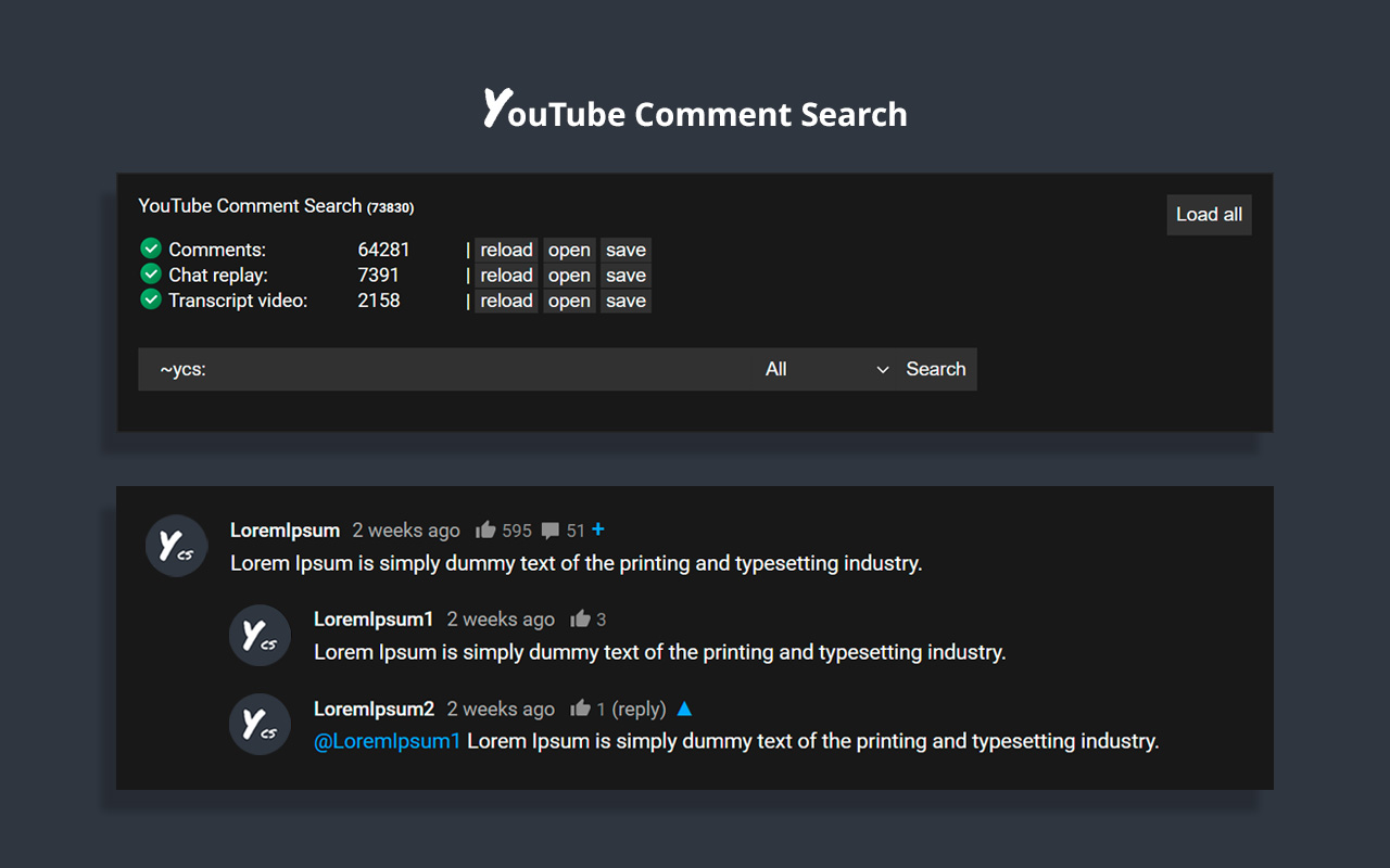 YCS - YouTube Comment Search (Continued) - 截图 4