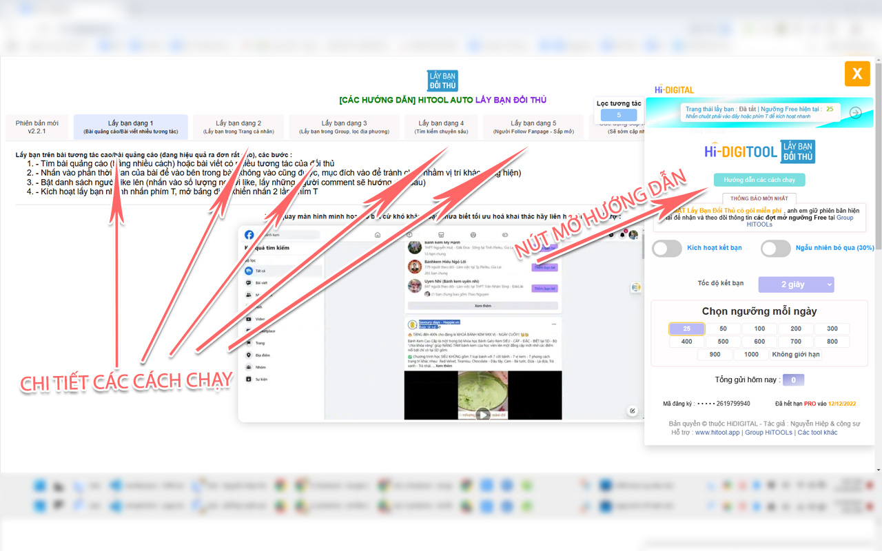 2TOOL - Auto Lấy Bạn Đối Thủ trên facebook - 截图 3