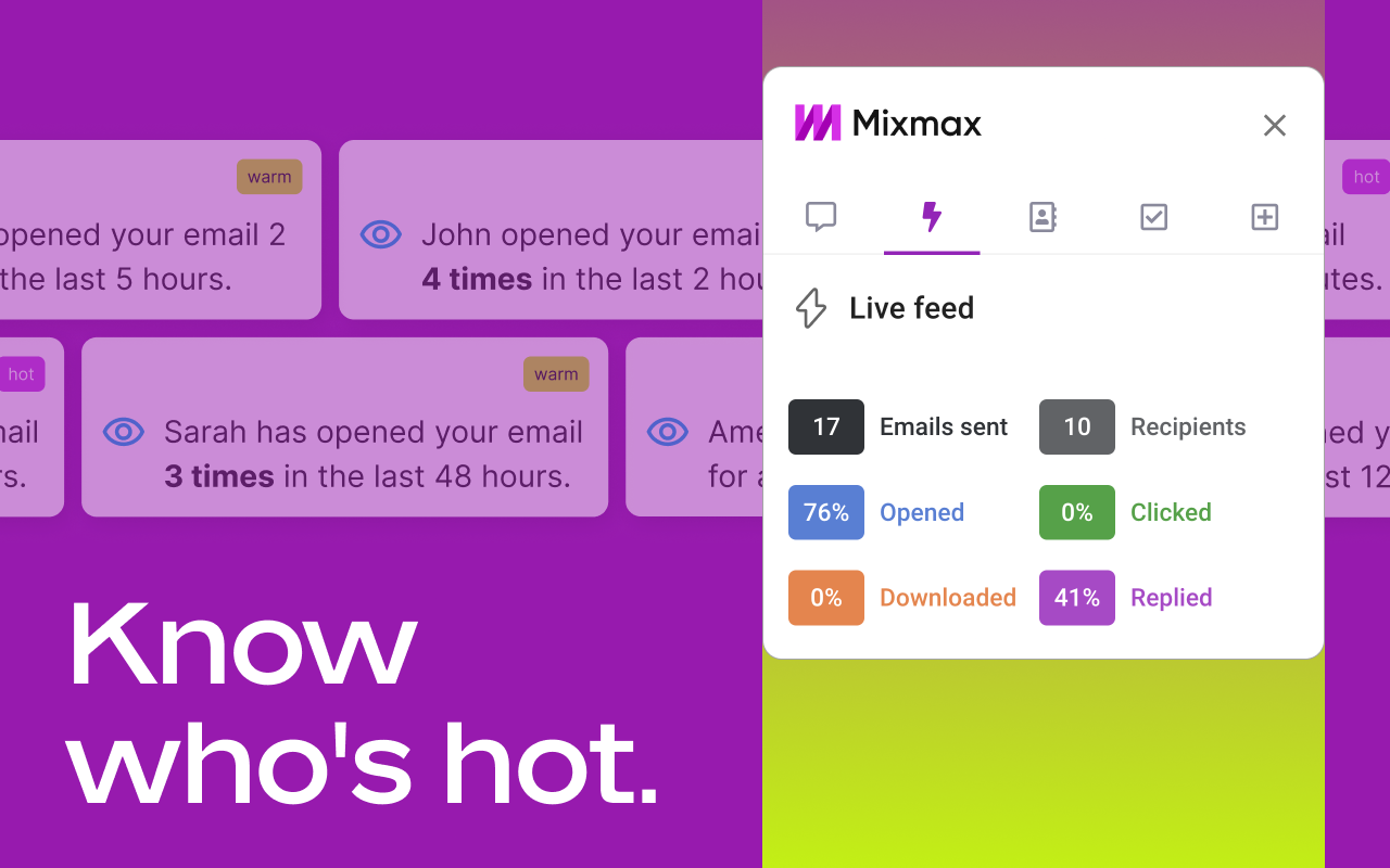 Mixmax: AI-Powered Sales Engagement, Email Tracking and Meeting Scheduling - 截图 4