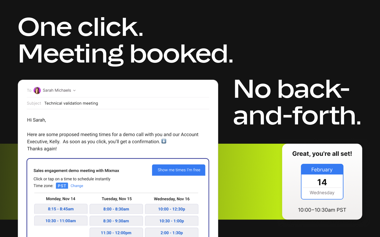 Mixmax: AI-Powered Sales Engagement, Email Tracking and Meeting Scheduling - 截图 5