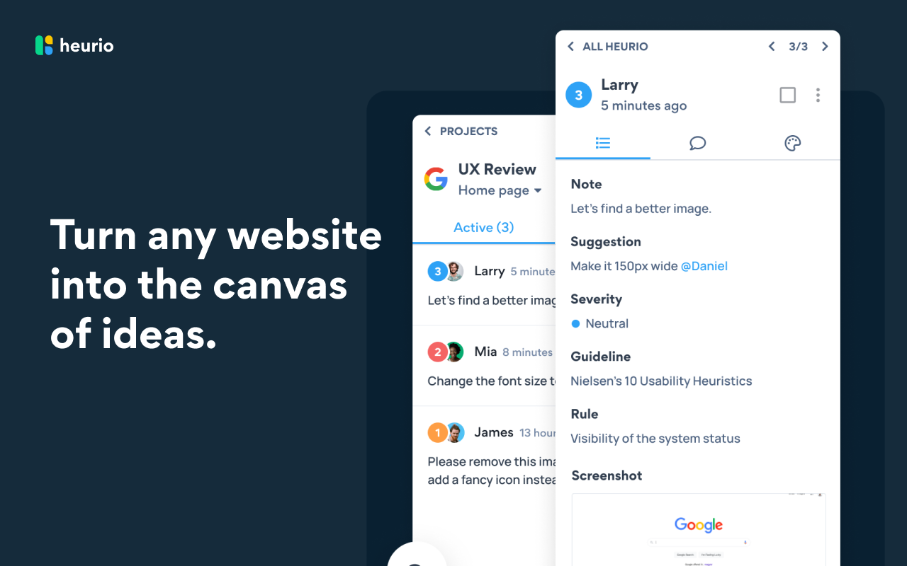 Heurio - Website Review, Heuristic Evaluation & Vibe Coding Feedback - 截图 2