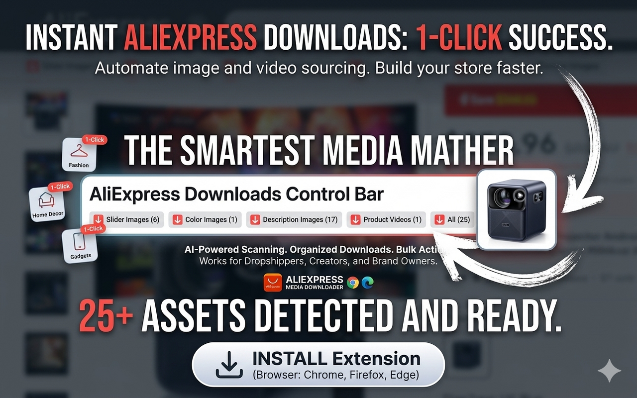 AliSave - Download AliExpress Images & Videos - 截图 1