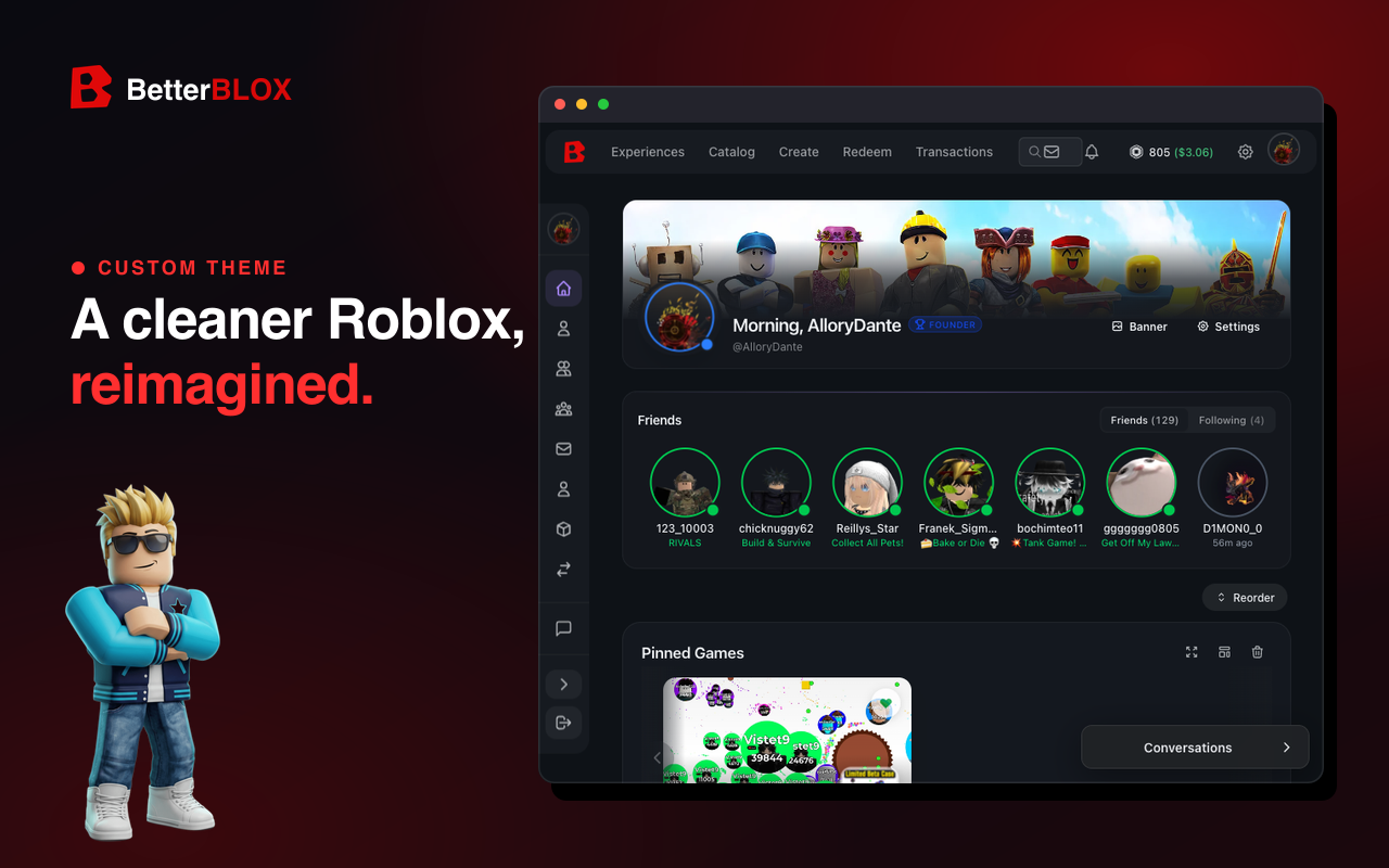 BetterBLOX - Better Roblox Extension - 截图 3