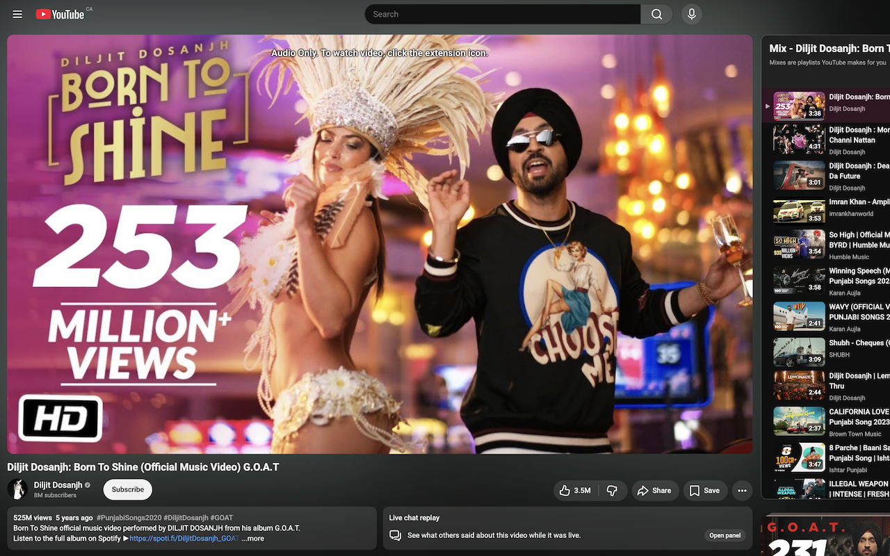 Audio Only Youtube - 截图 1