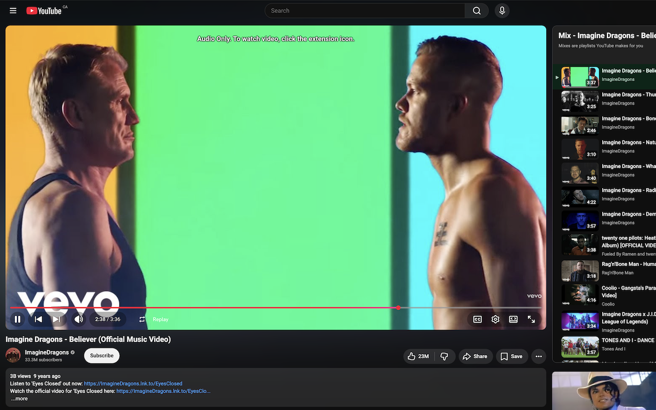 Audio Only Youtube - 截图 2