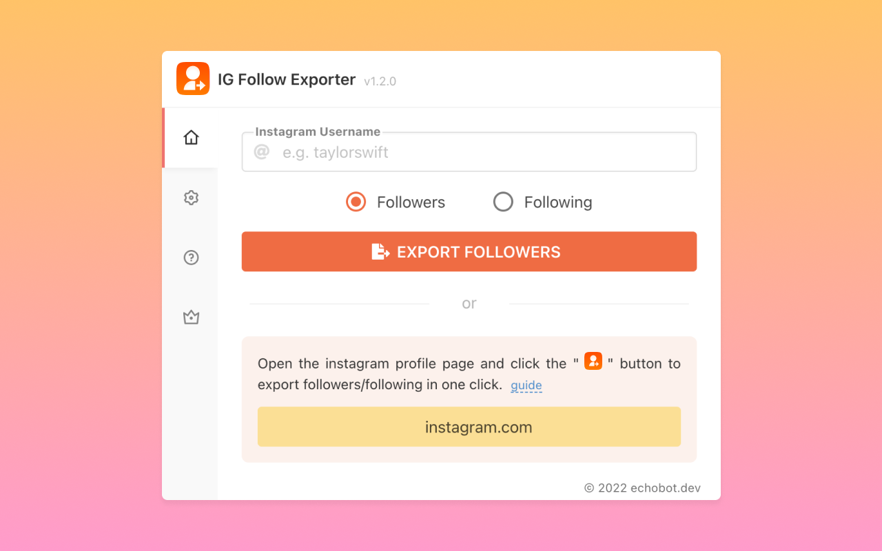 Follower Data Exporter for IG - 截图 2