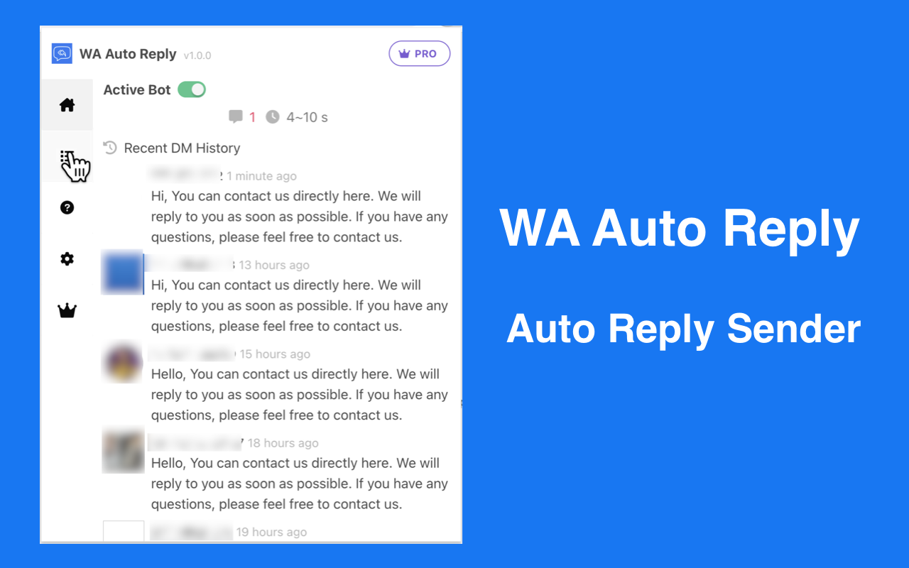 WA自动回复 - WhatsApp Web自动回复助手 - 截图 2