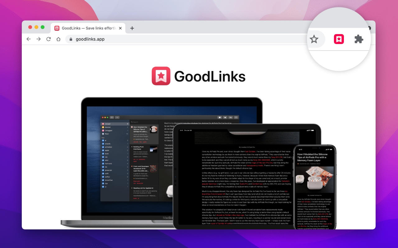 Save to GoodLinks - 截图 2