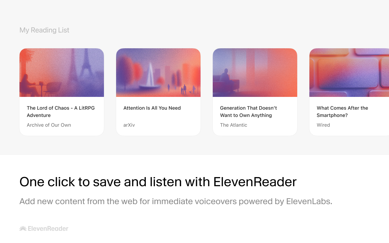 ElevenReader — Text Reader by ElevenLabs - 截图 3