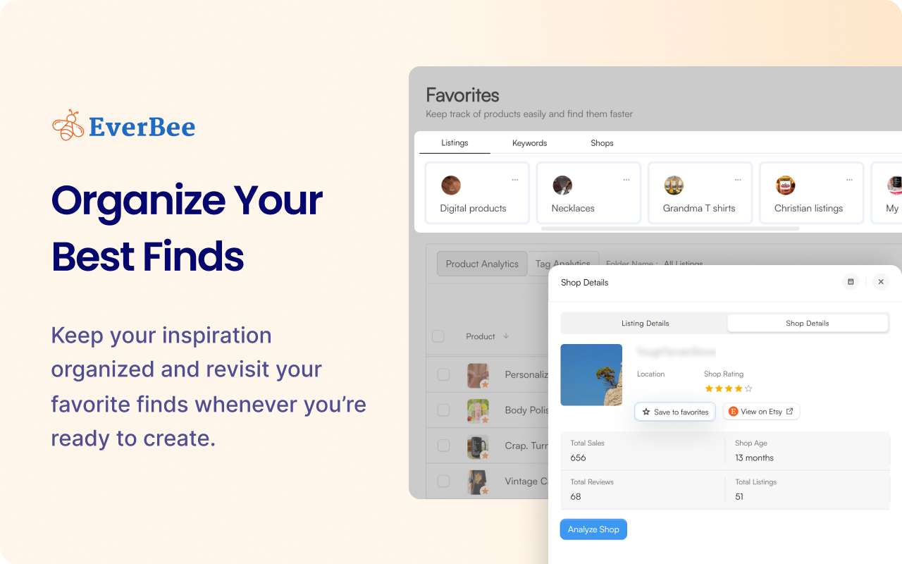 EverBee - Find Best Selling Products on Etsy - 截图 2
