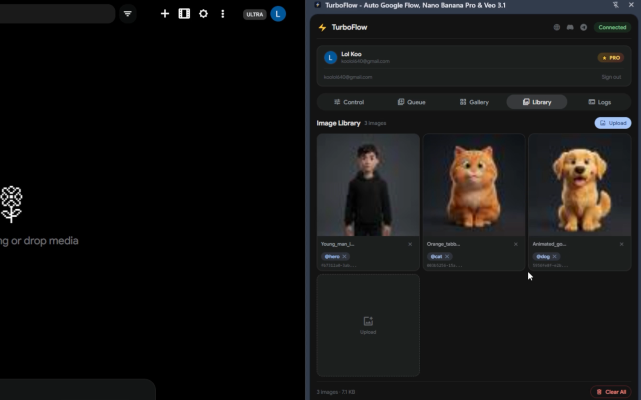 TurboFlow - Auto Flow on Google Flow - 截图 2