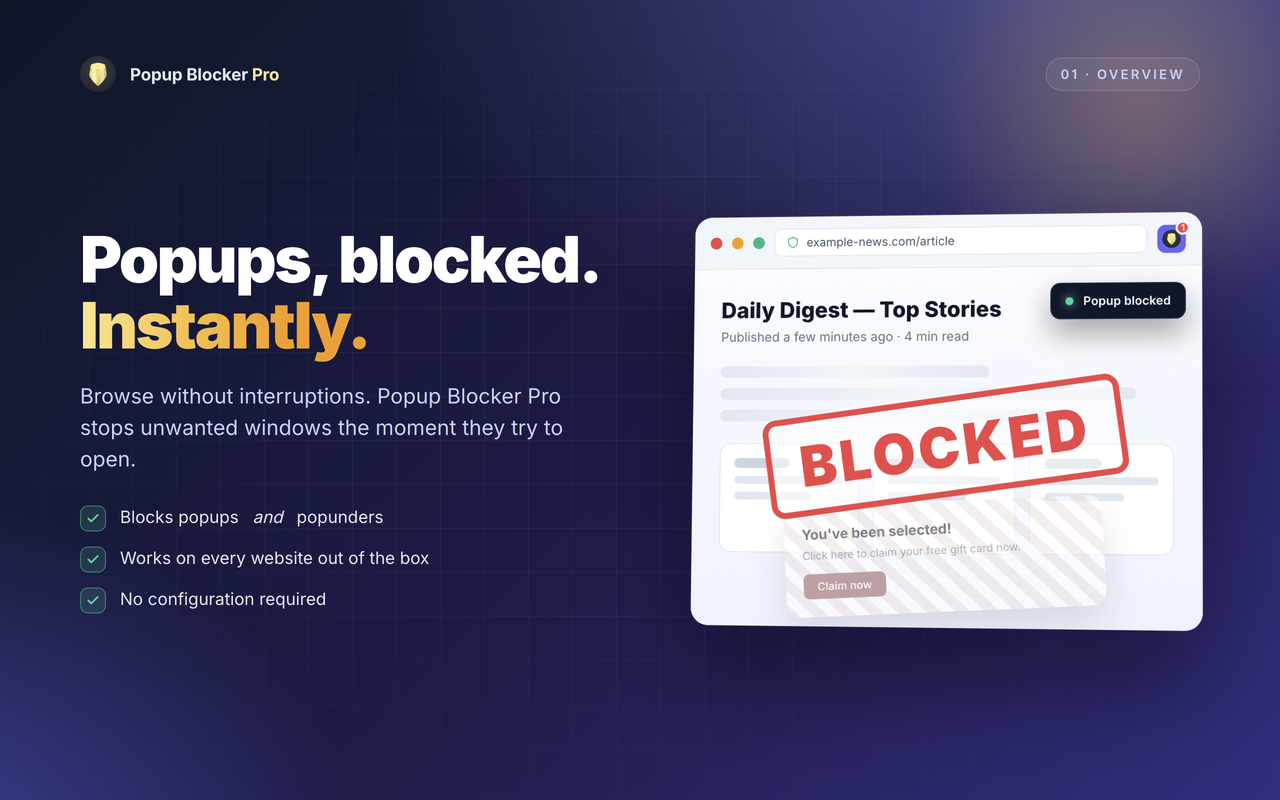 Popup Blocker Pro - 截图 5