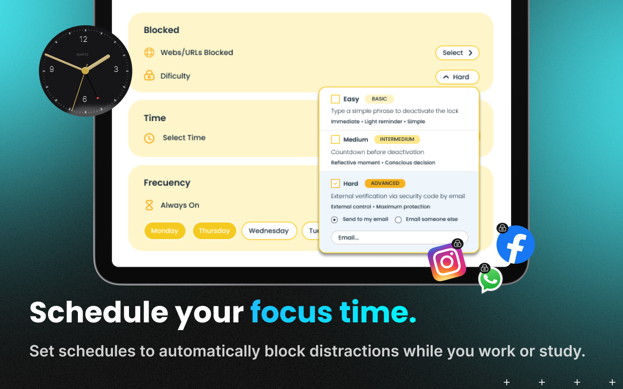 Impulse – Website Blocker, Screen Time & Focus Control - 截图 3