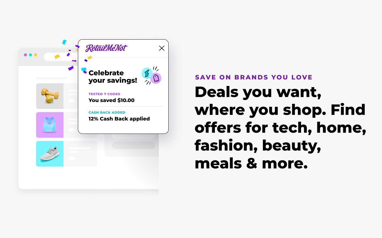 RetailMeNot: Codes, Cash Back and Coupons - 截图 1