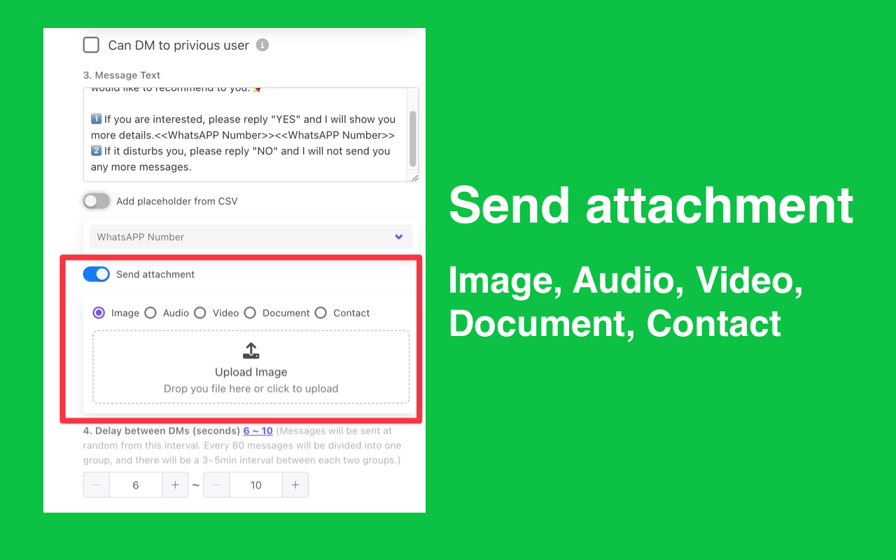 WA 消息发送器 - WhatsApp Web 发送器 - 截图 1