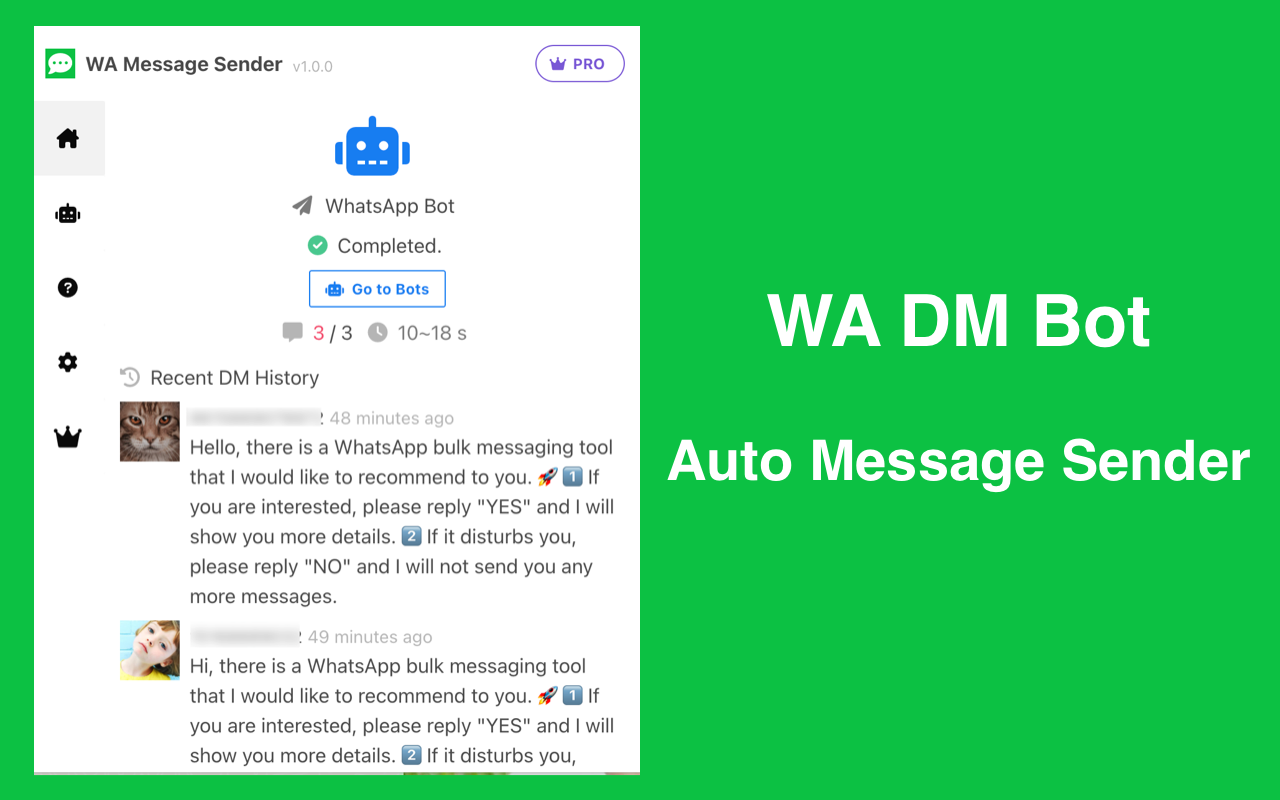 WA 消息发送器 - WhatsApp Web 发送器 - 截图 3