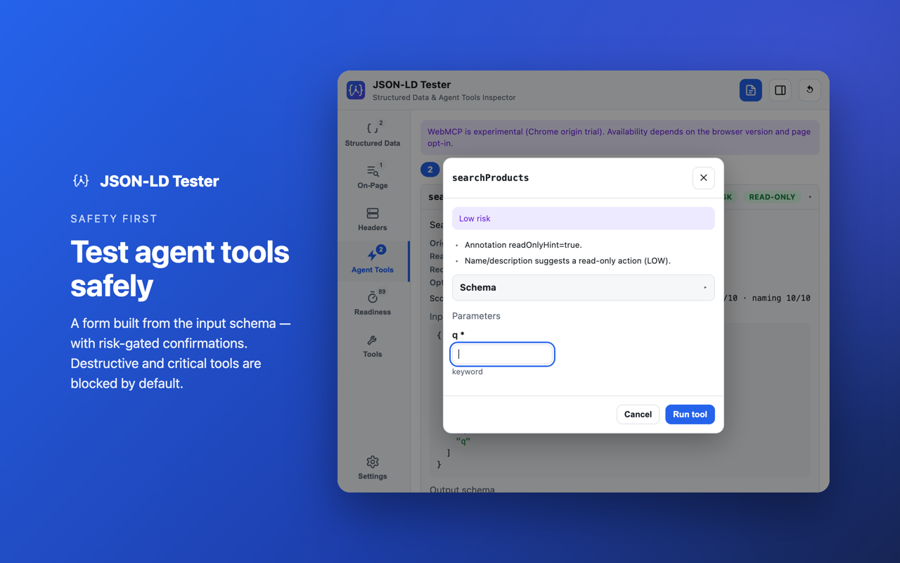 JSON-LD Tester – Structured Data & Agent Tools Inspector - 截图 6