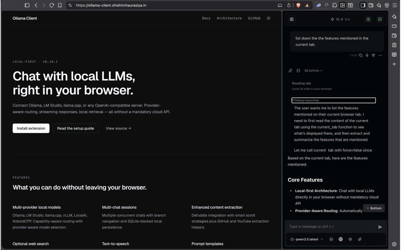 Ollama Client - Ollama、LM Studio、llama.cpp 本地 AI 聊天 - 截图 1