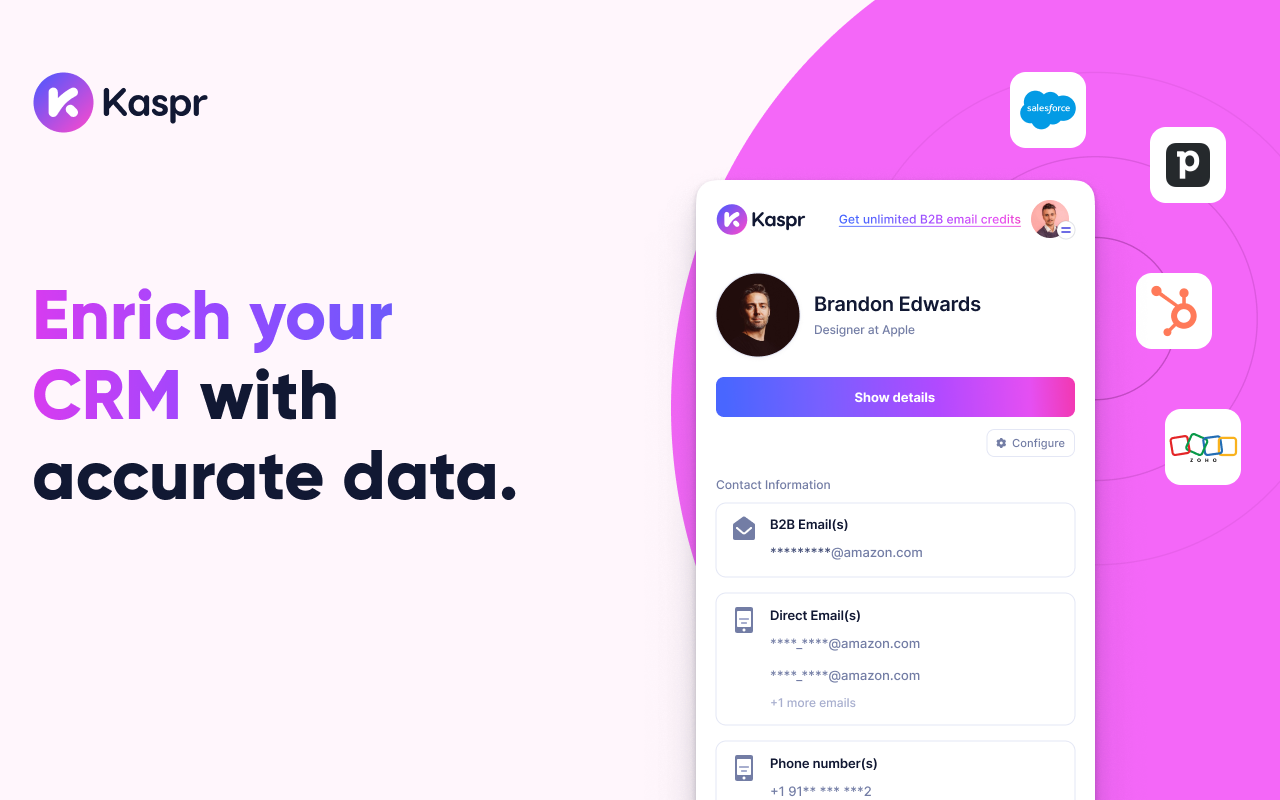 Kaspr: B2B Phone Number and Email Finder - 截图 4