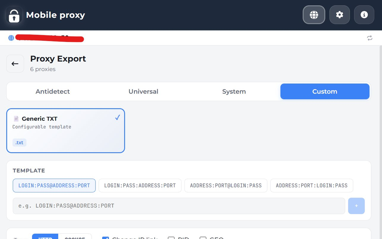 Mobile proxy manager - 截图 2