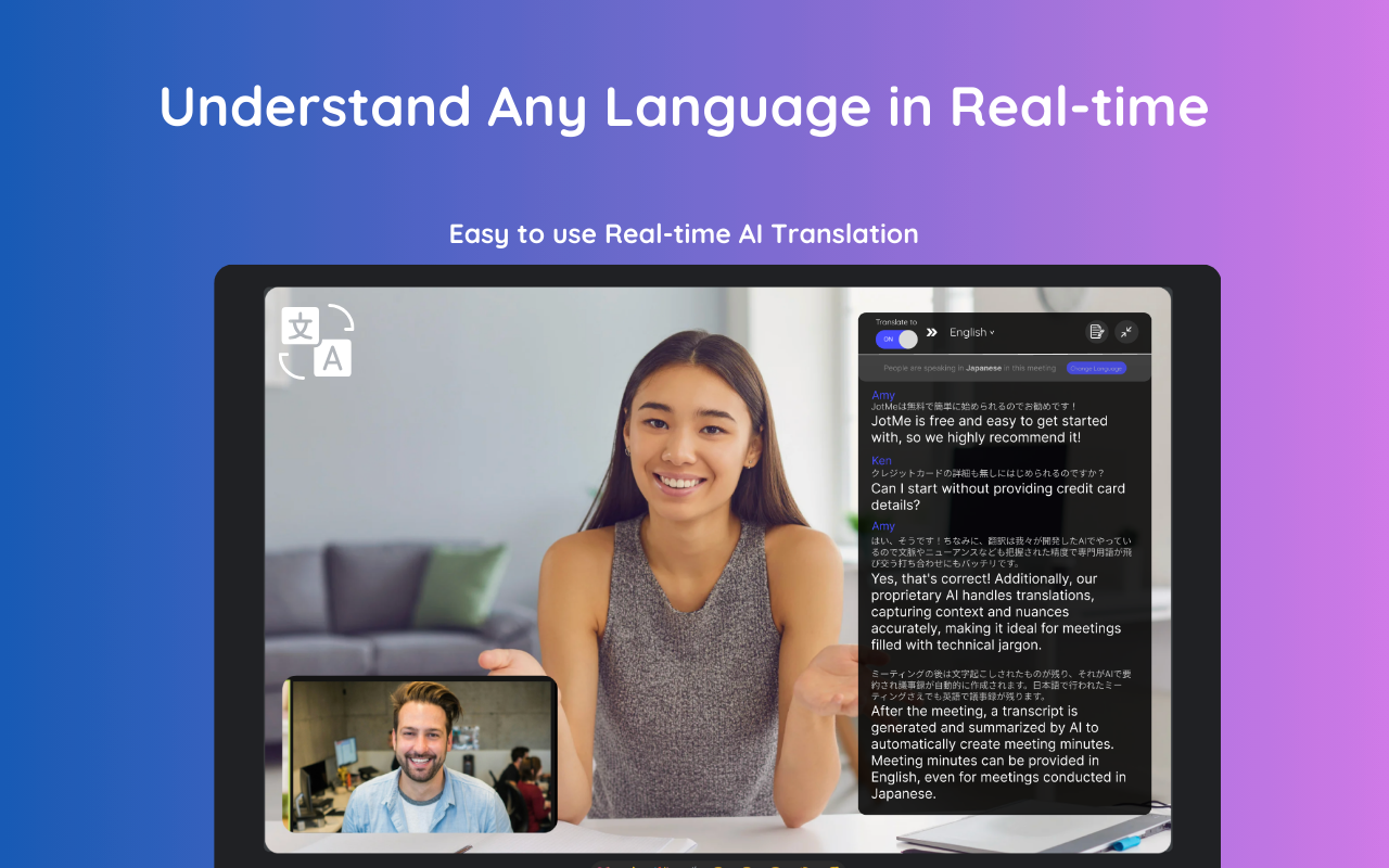 Google Meet Translation and AI Note Taker - 截图 3
