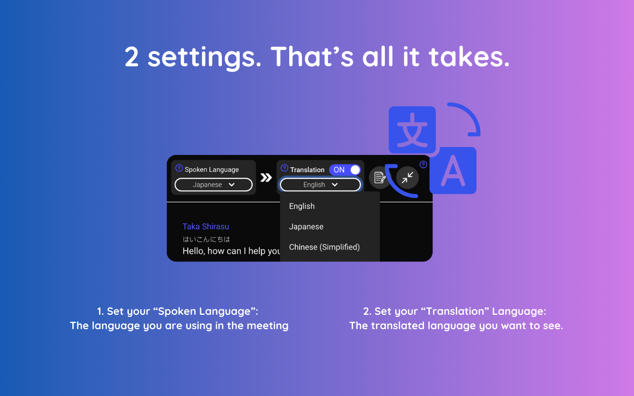 Google Meet Translation and AI Note Taker - 截图 5