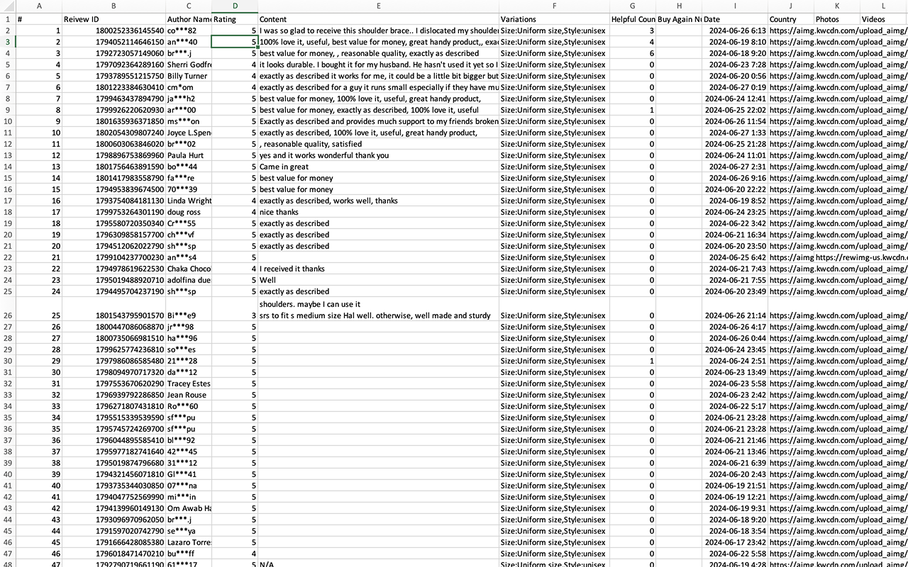 Data Scraper for Temu | Scrape Reviews Data to CSV - 截图 2