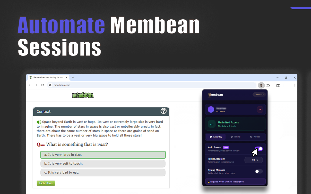 Membean Hack - 截图 5