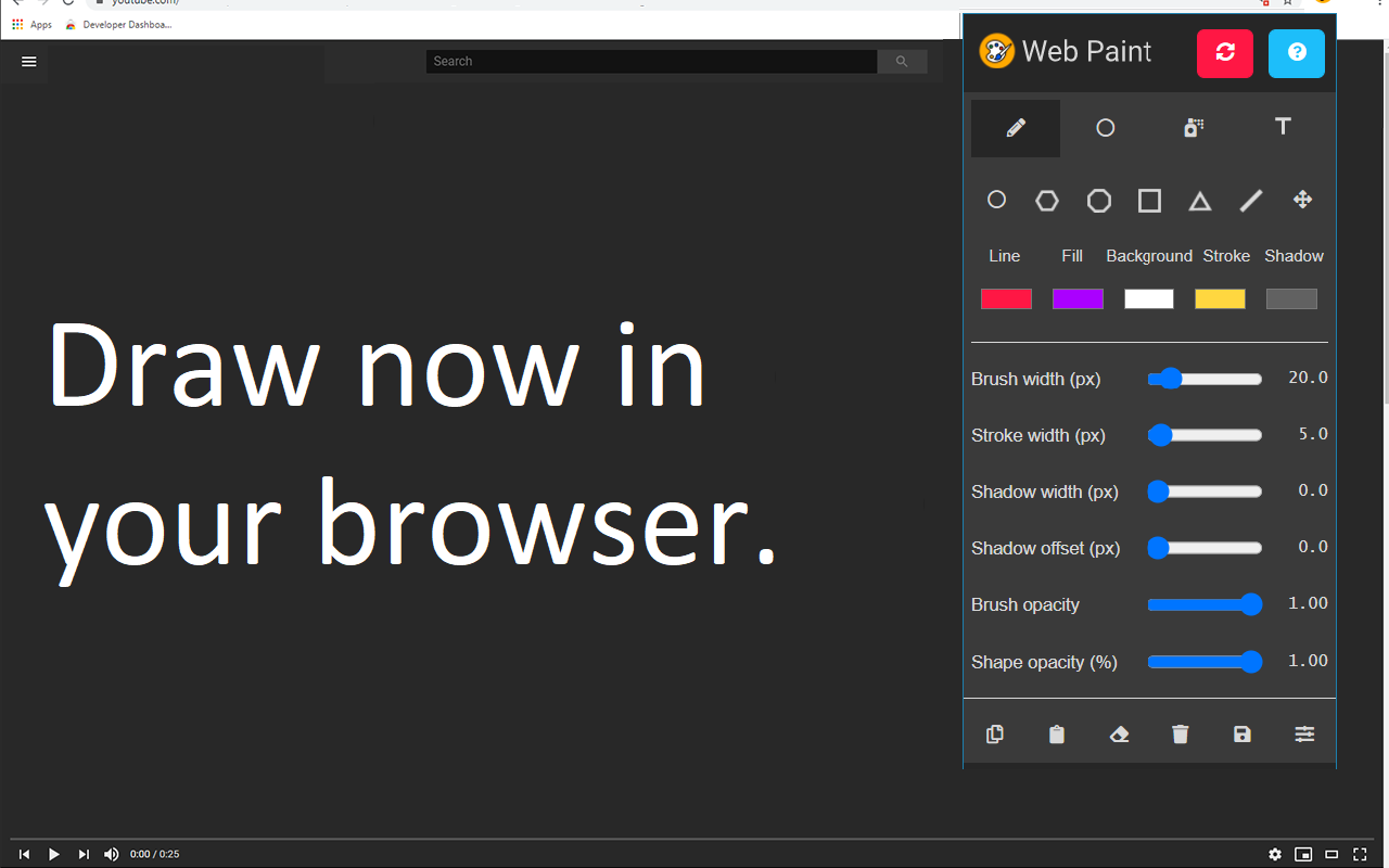适用于 Google Chrome™ 的 Web Paint - 截图 1