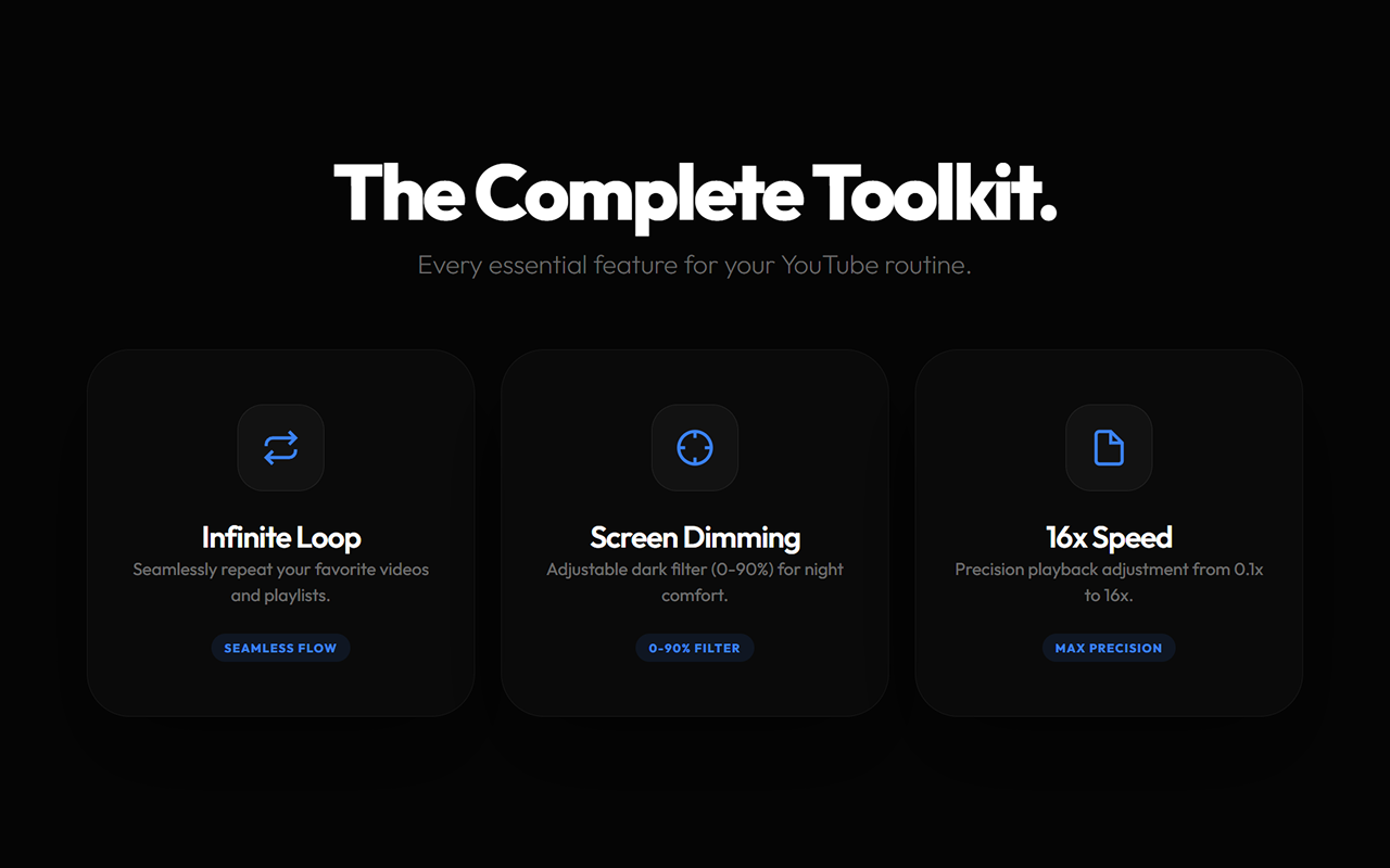YouTube 睡眠定时器、循环播放和速度控制 - 截图 2