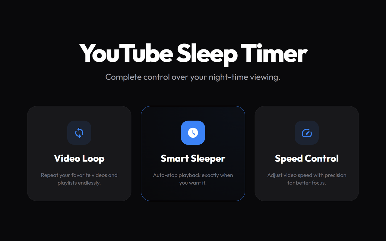 YouTube 睡眠定时器、循环播放和速度控制 - 截图 3