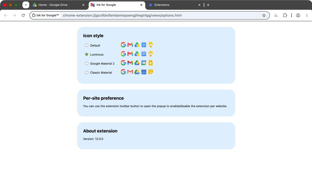 Ink for Google™ - 截图 5