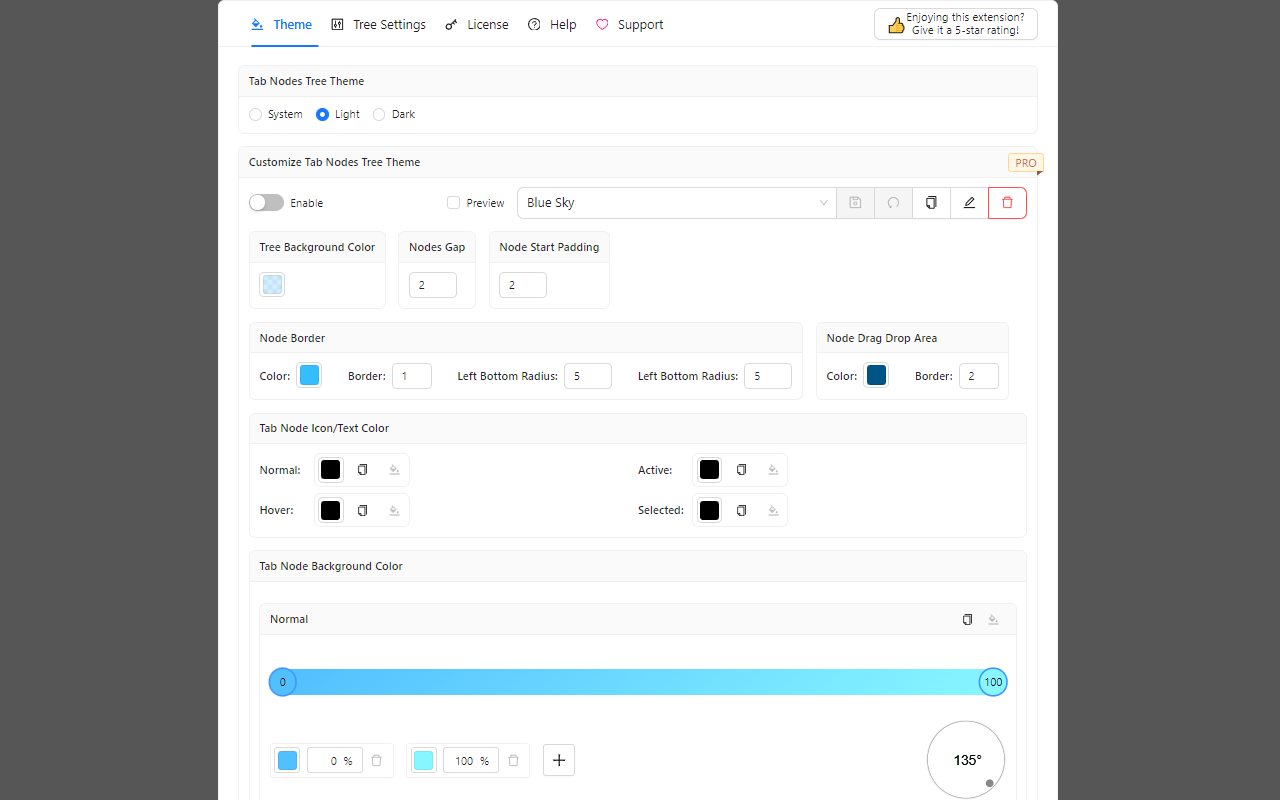 Tab Nodes Tree - Vertical Tree Style Tabs in Side Panel - 截图 3