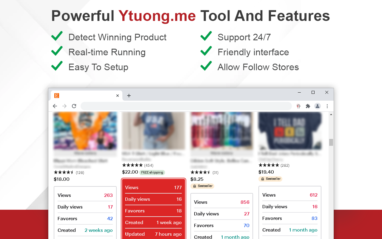 Super Spy HeyEtsy.com Web Extension - 截图 1
