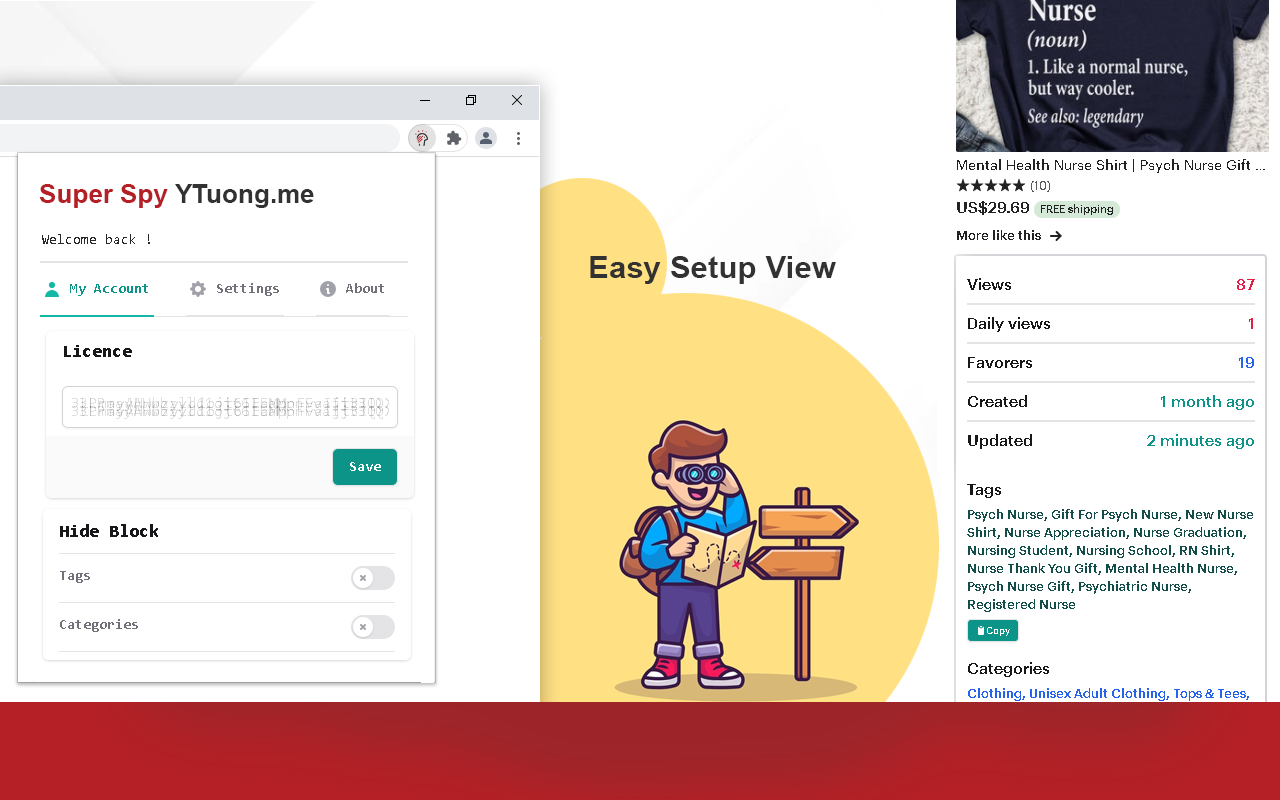 Super Spy HeyEtsy.com Web Extension - 截图 3