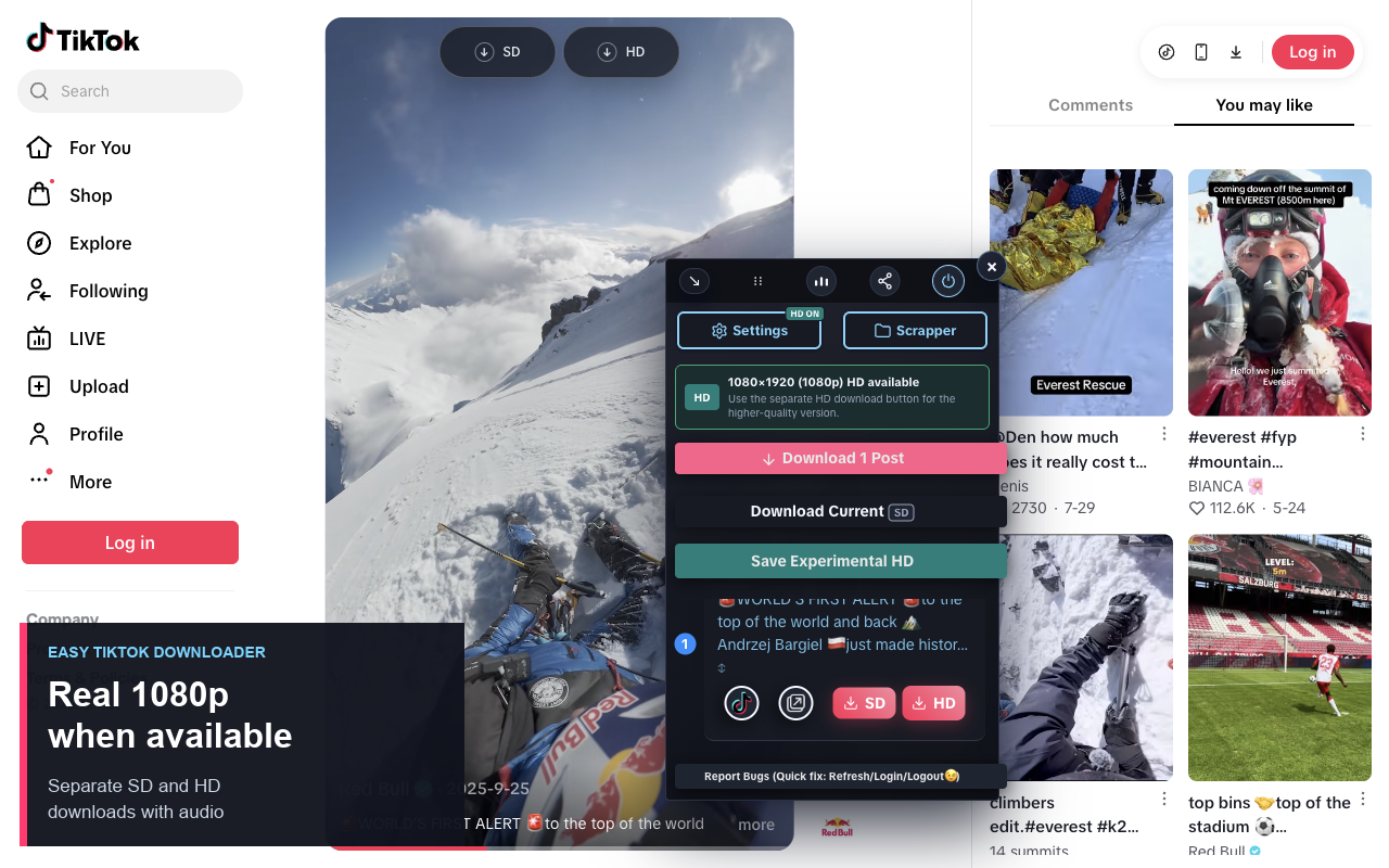 Easy TikTok Video Downloader (Remove Watermark) - 截图 3