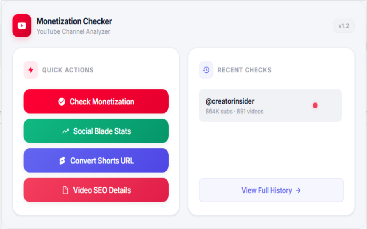 YouTube Monetization Checker - 截图 2