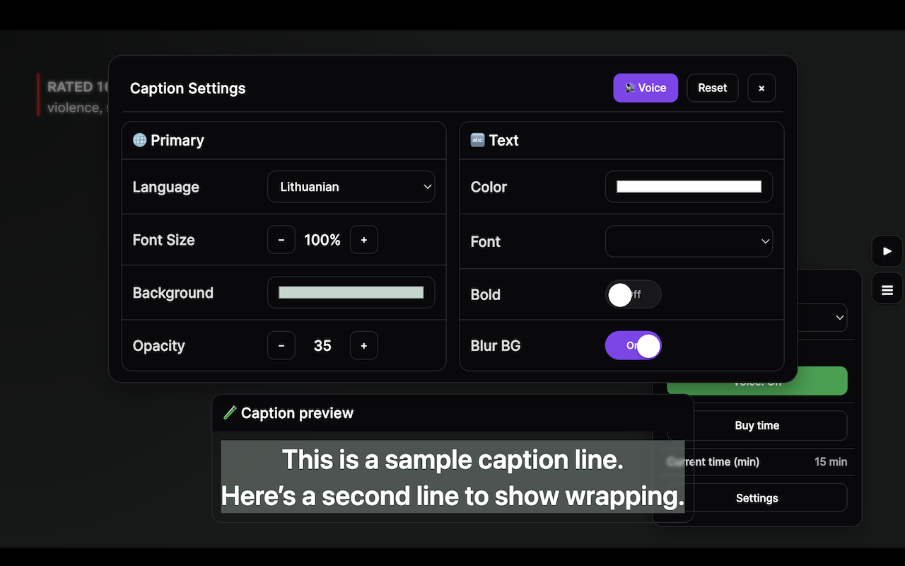 Sublango AI-powered Subtitles and Voice-over - 截图 2