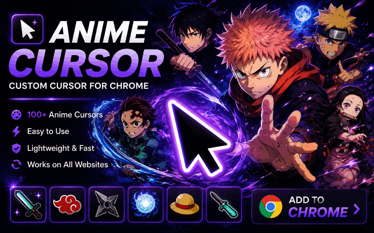 Anime Cursor - Custom Cursor for Chrome™ - All in One Anime Cursors - 截图 3