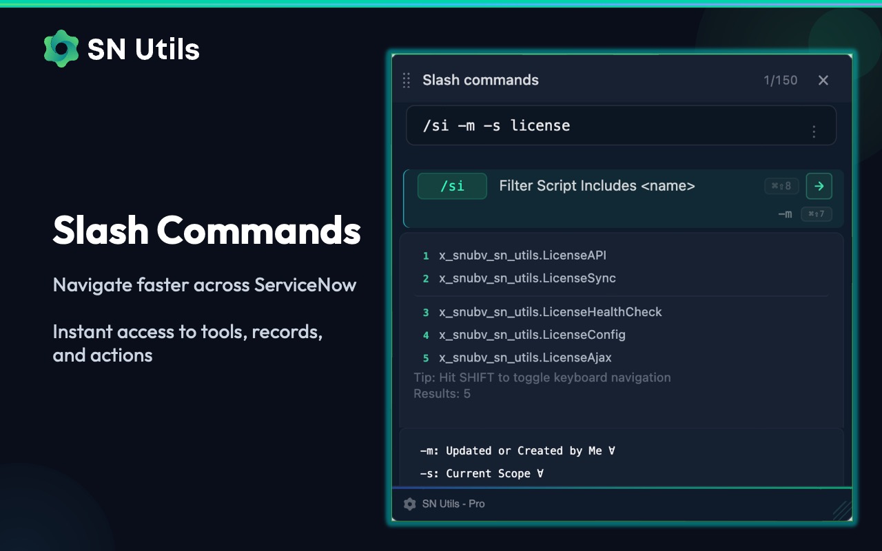 SN Utils - Tools for ServiceNow - 截图 1