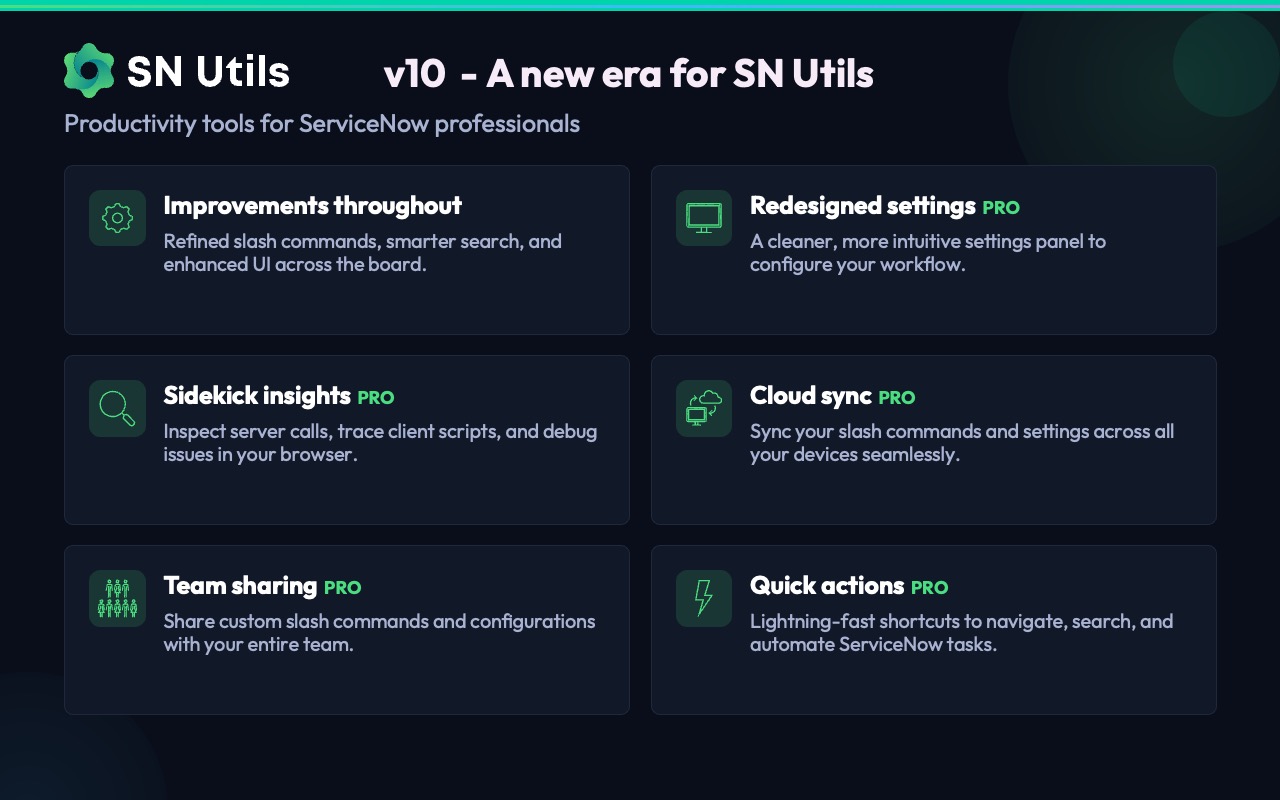 SN Utils - Tools for ServiceNow - 截图 3